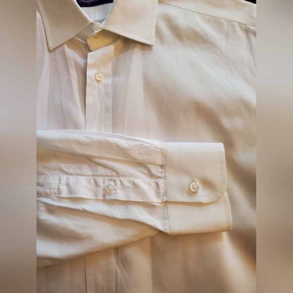 Ralph Lauren Purple Label Vintage Men's Cotton Long Sleeve Dress Shirt 17 - Picture 3 of 5